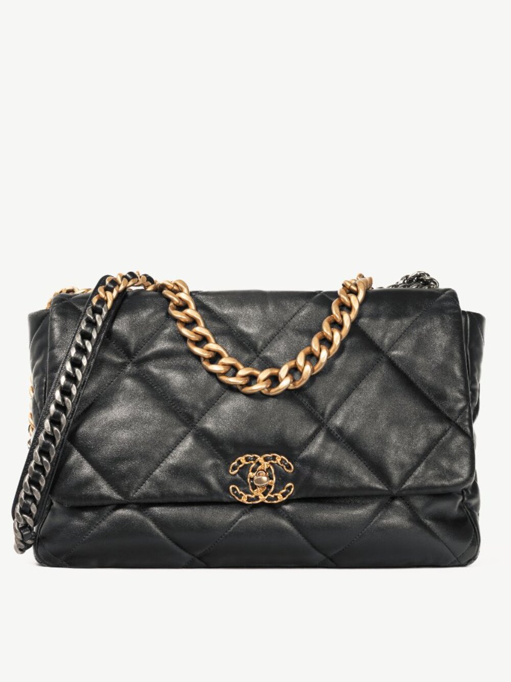 Chanel Maxi Flap Black Quilted Lambskin Handbag